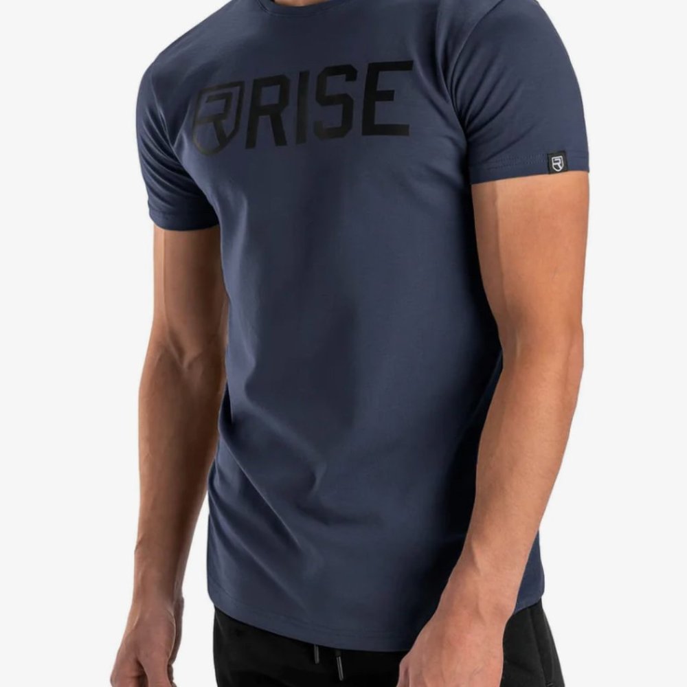 Rise Gym Apparel Gym T-Shirt Navy Blue Size Small *Price Negotiations*